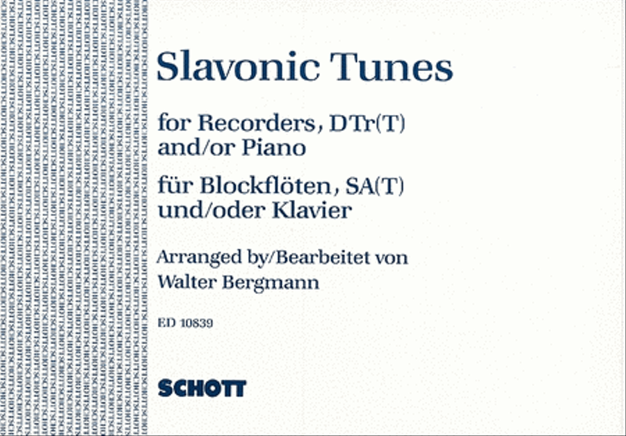 Slavonic Tunes Slavonic Tunes Recorder scores gallery preview page 1