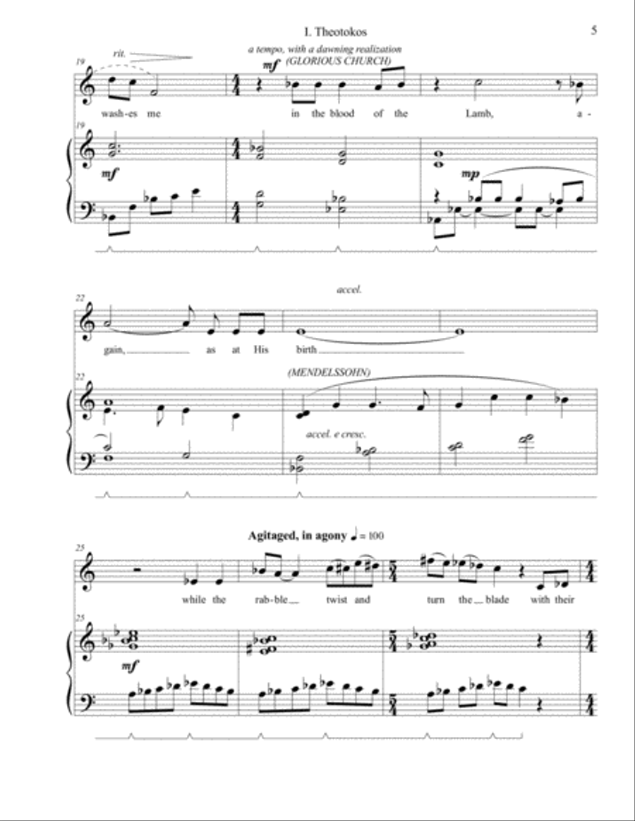 Mary Speaks of Her Son Piano scores gallery preview page 5