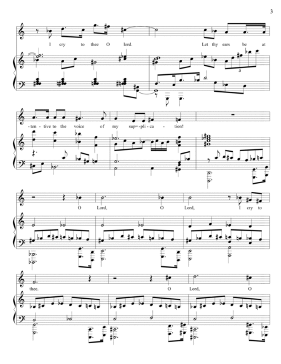 Psalm 130 (De Profunds) Soprano Voice scores gallery preview page 5