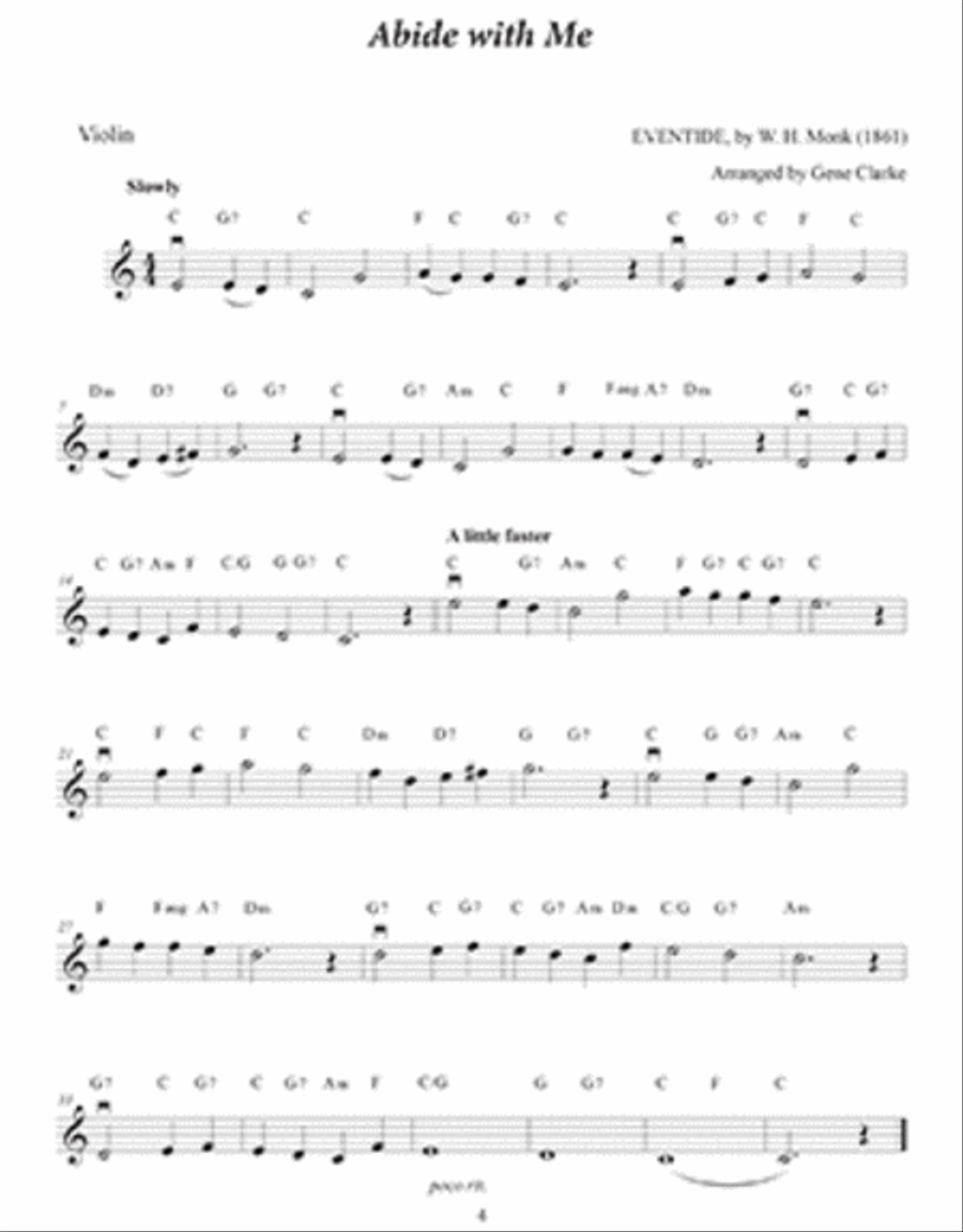 Hymns Made Easy for Violin Violin scores gallery preview page 2