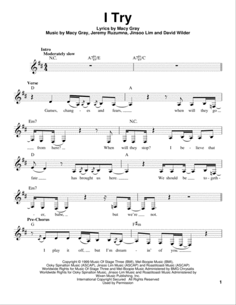 I Try Voice scores gallery preview page 1