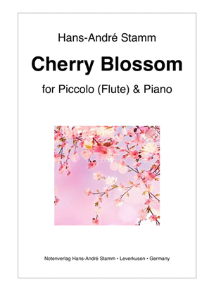 Book cover for Cherry Blossom for piccolo (flute) and piano