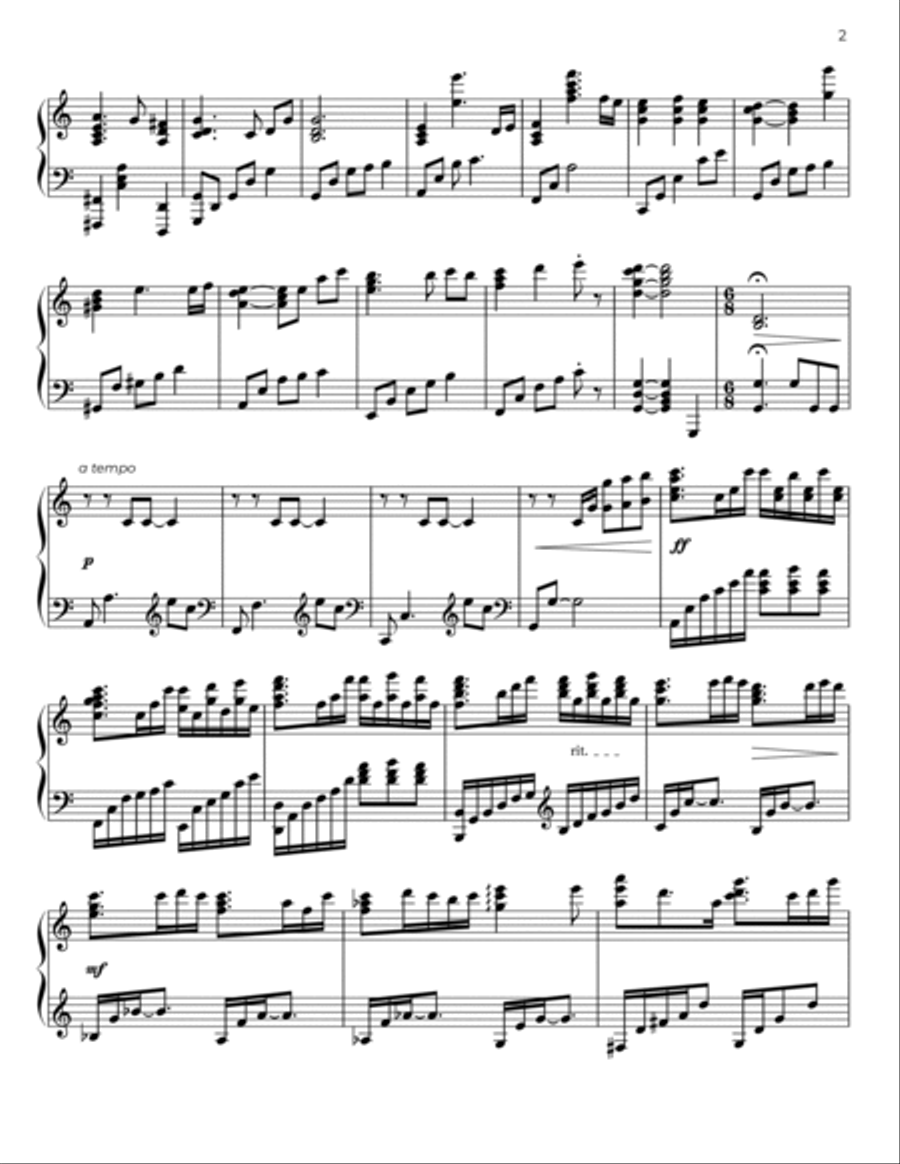 Moonless Sky Piano Solo scores gallery preview page 2