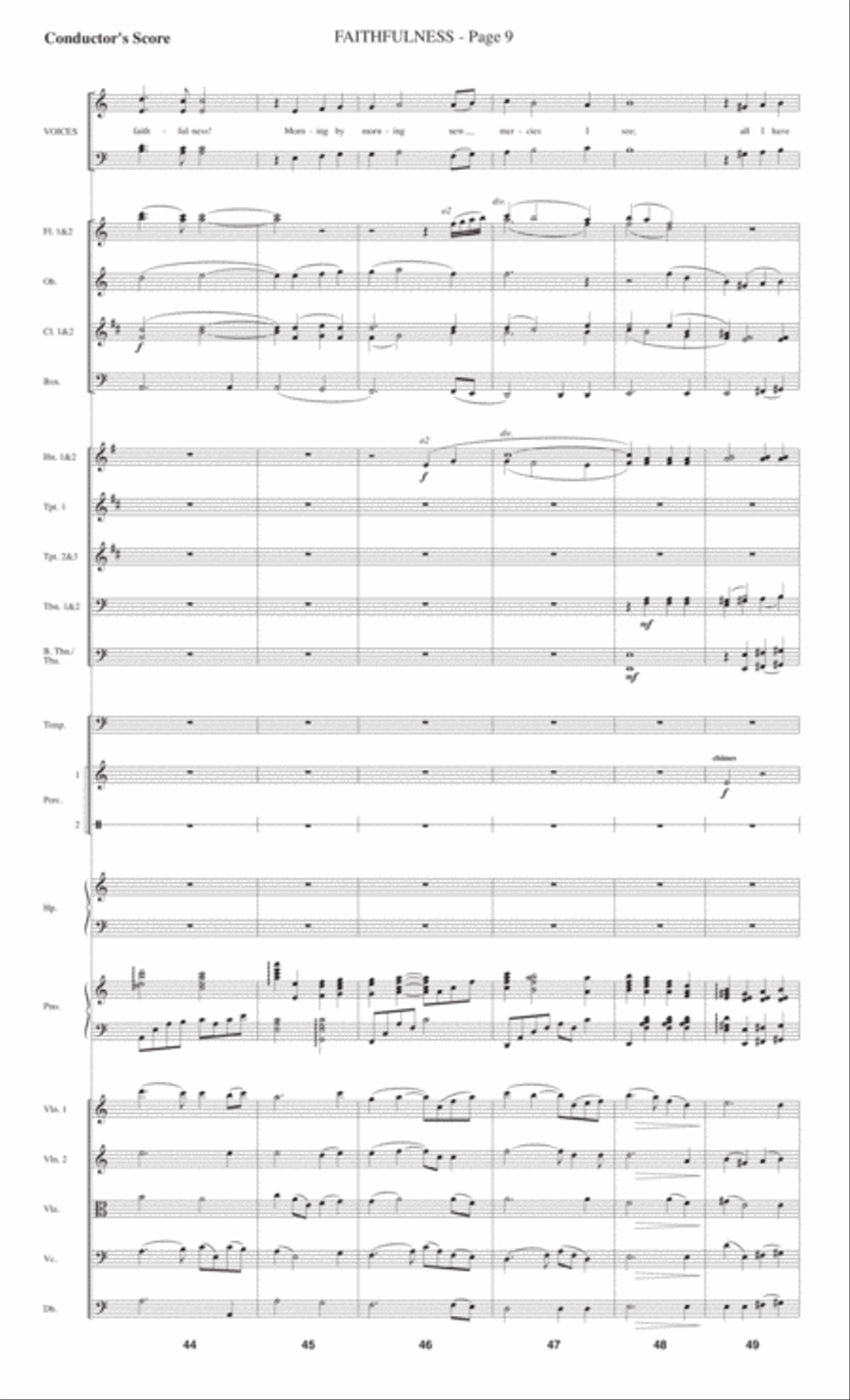 Faithfulness 4-Part scores gallery preview page 11