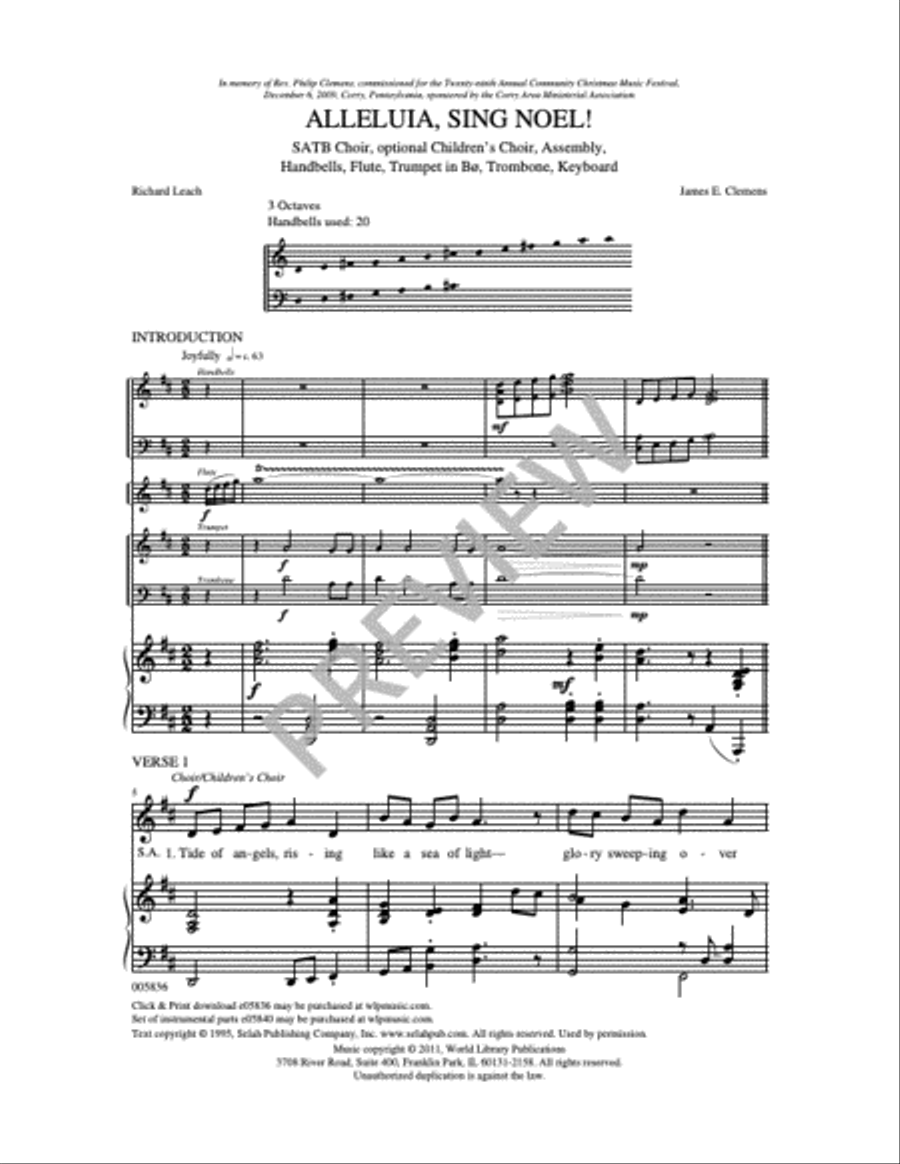 Alleluia, Sing Noel! 4-Part scores gallery preview page 9