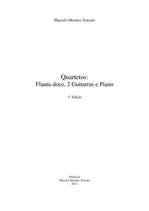Book cover for Quartetos: Flautas-doce, 2 Guitarras e Piano