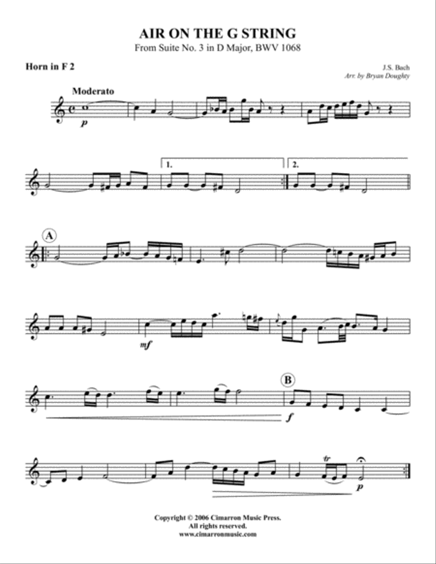 Air on the G String Set of Parts scores gallery preview page 3