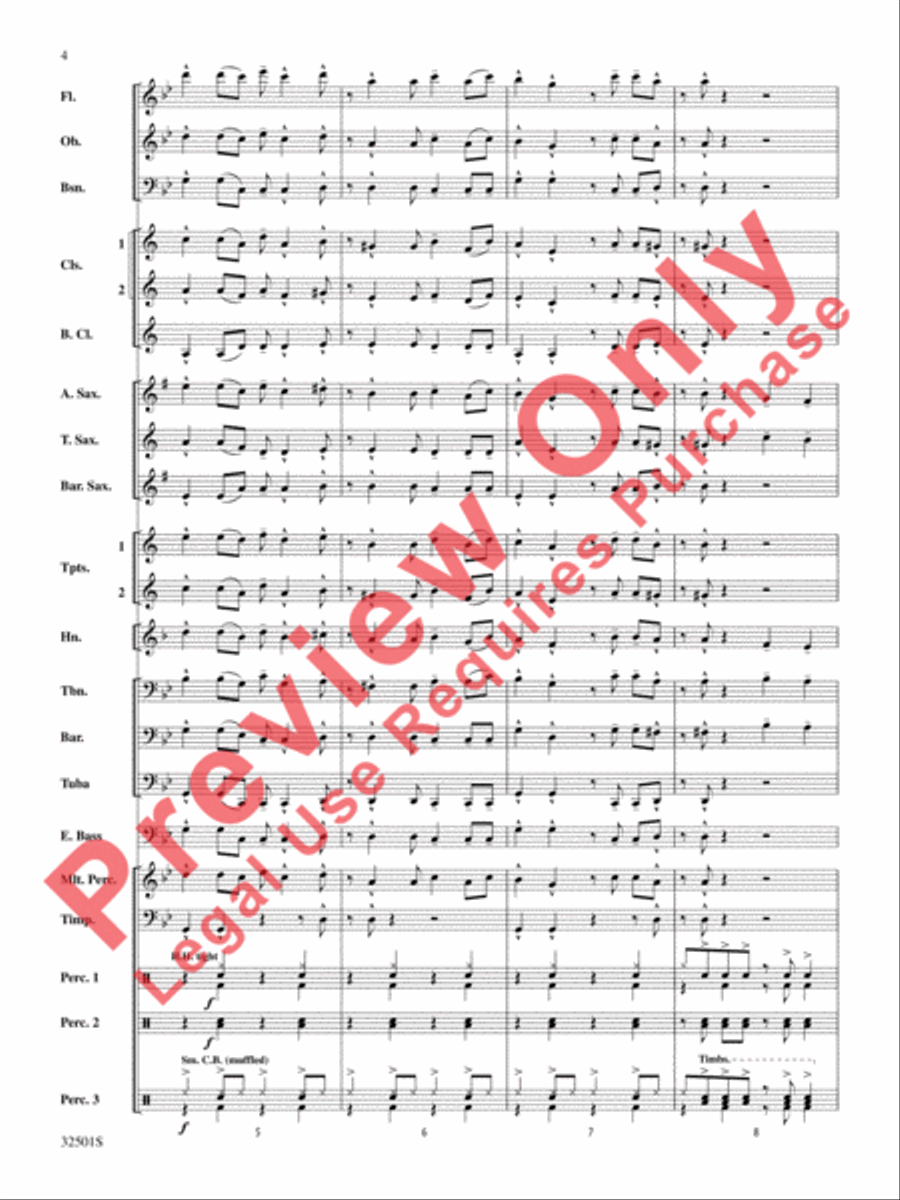 Let's Get Loud Concert Band scores gallery preview page 5