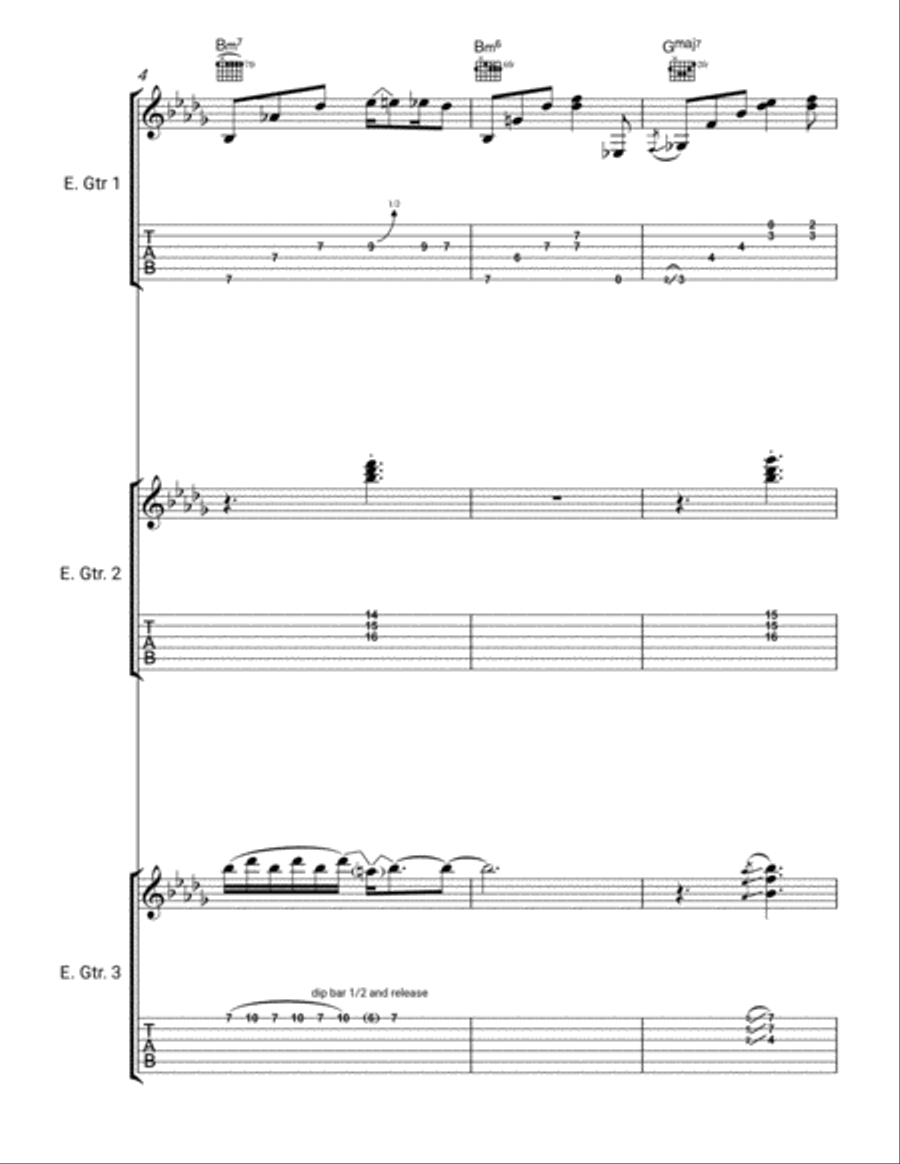 Col du Tourmalet Electric Guitar scores gallery preview page 2
