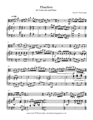 Phaethon for Solo Viola and Piano