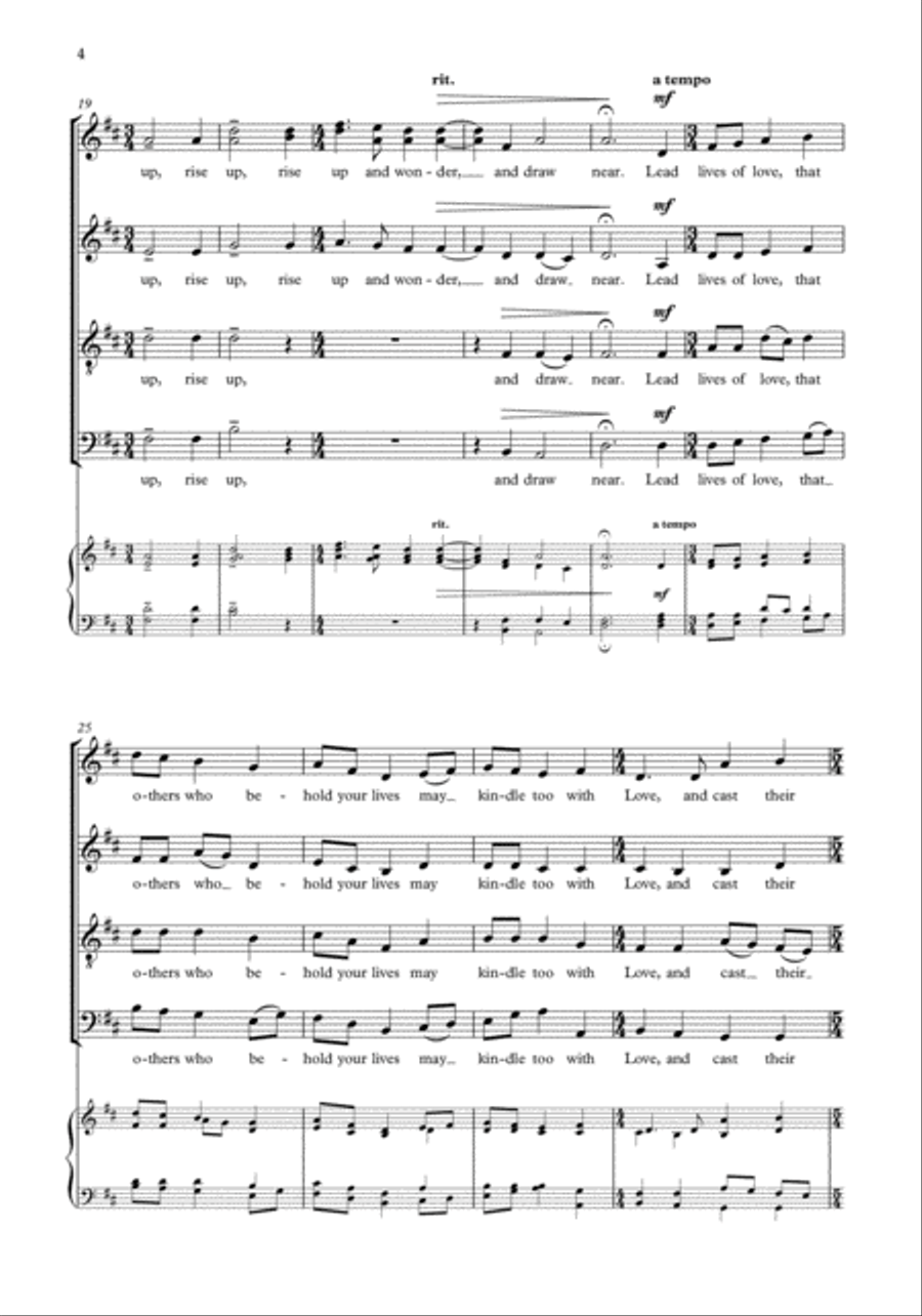 O ye who taste that Love is sweet 4-Part scores gallery preview page 4