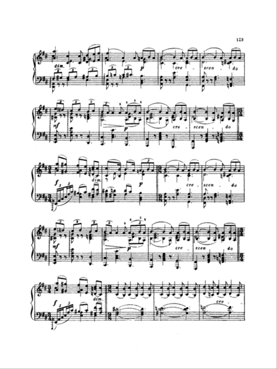 Tchaikovsky: Eighteen Piano Pieces, Op. 72; Aveu Passionne; Valse, Op. 40, No. 9, 1st Version Piano Solo scores gallery preview page 2