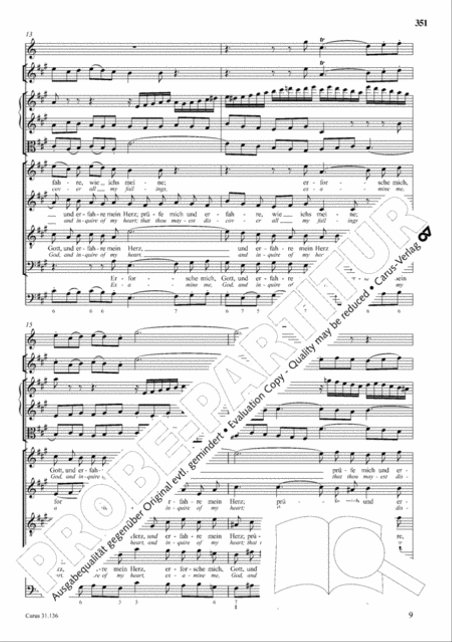 The Complete Sacred Vocal Works (Das geistliche Vokalwerk) Voice scores gallery preview page 352