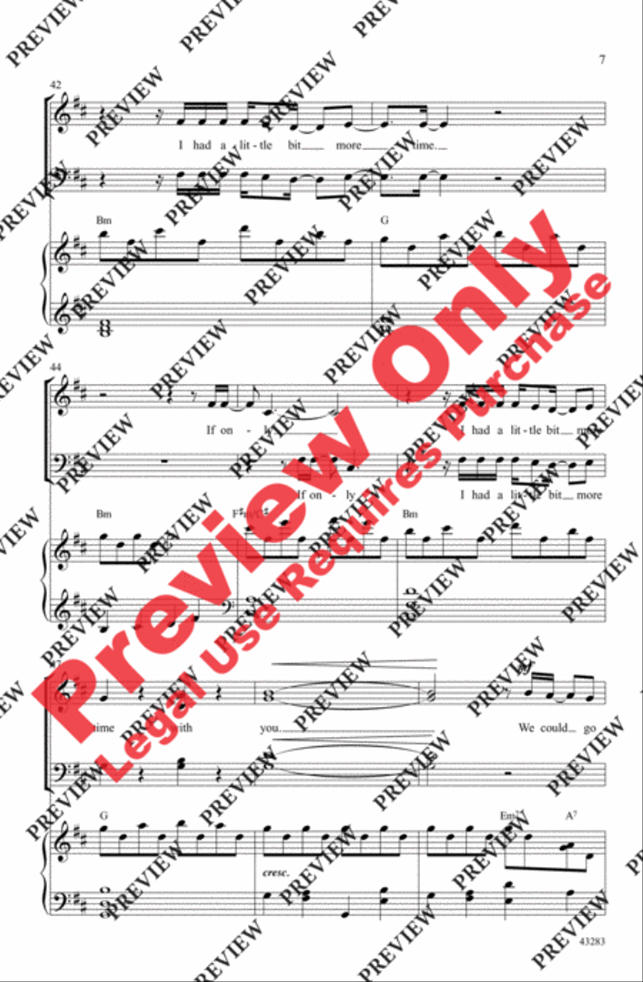 Clouds - SoundTrax CD (CD only) Choir scores gallery preview page 7