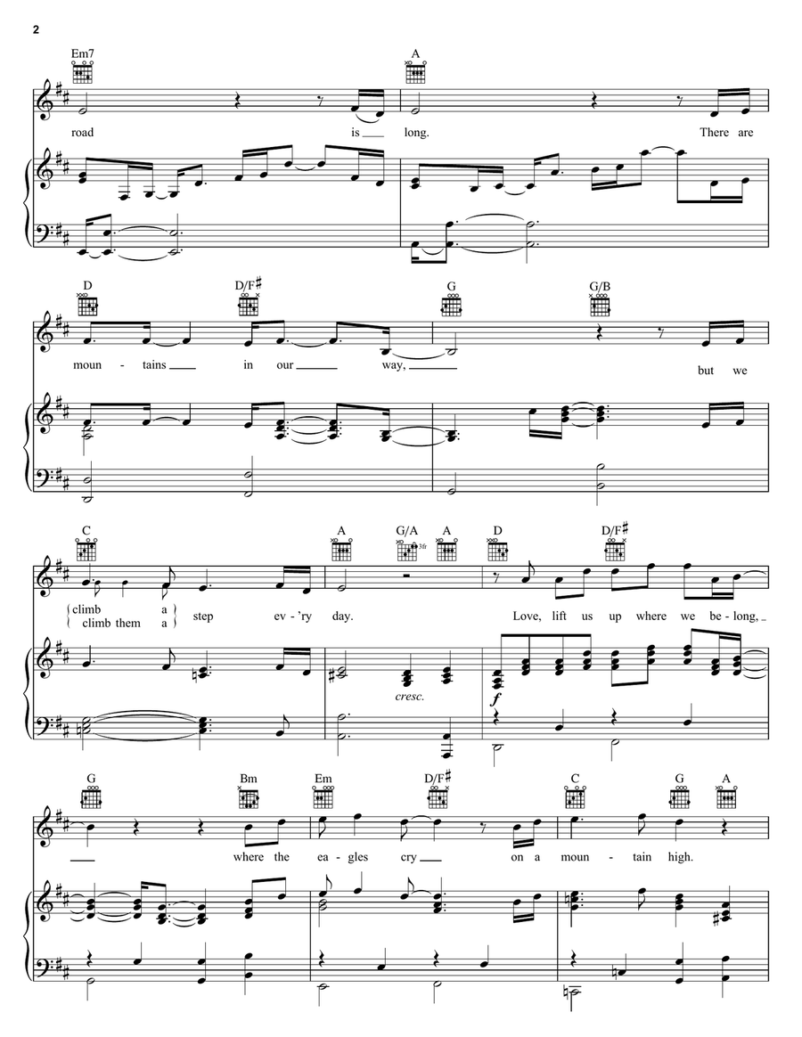 Up Where We Belong Acoustic Guitar scores gallery preview page 2