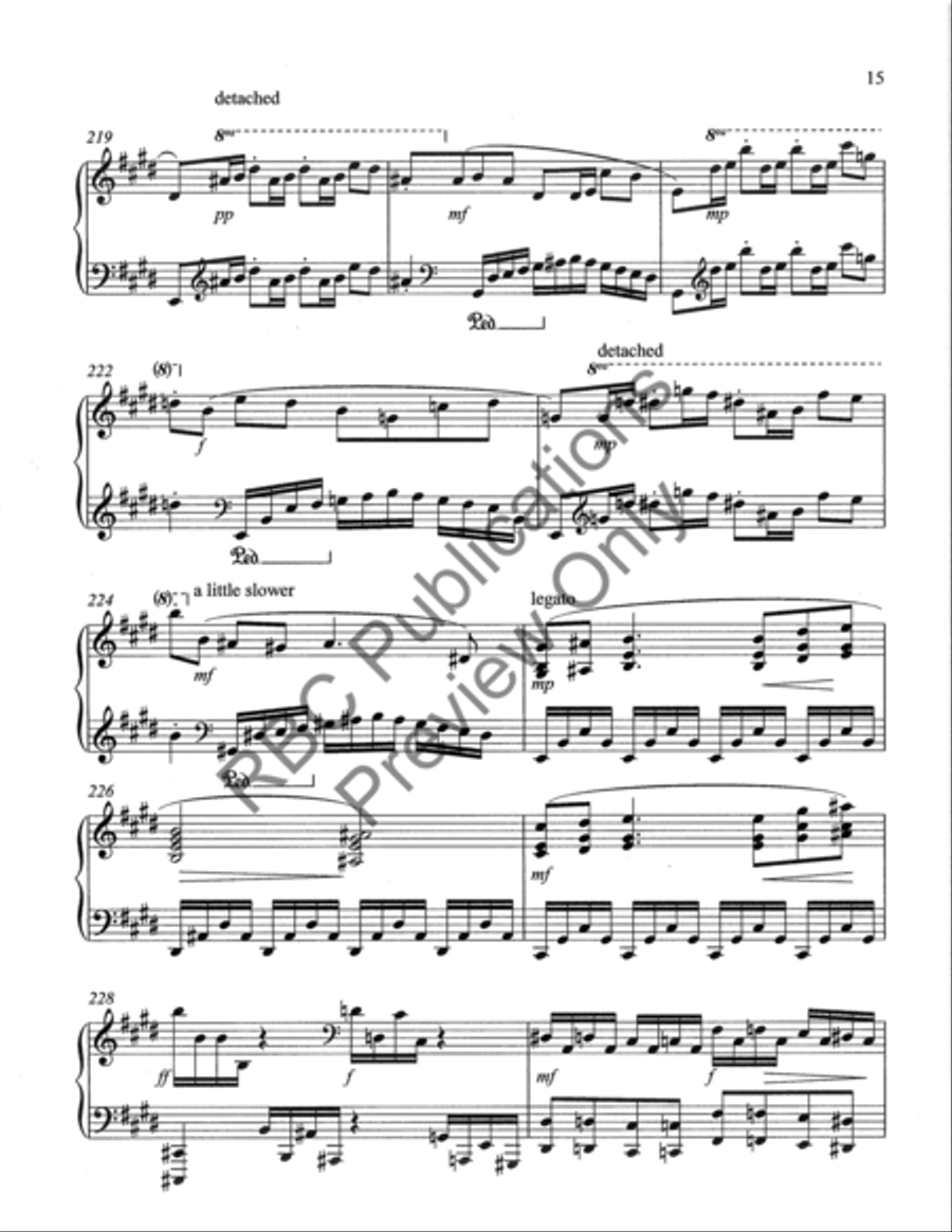 Six Songs For Piano Piano Solo scores gallery preview page 18