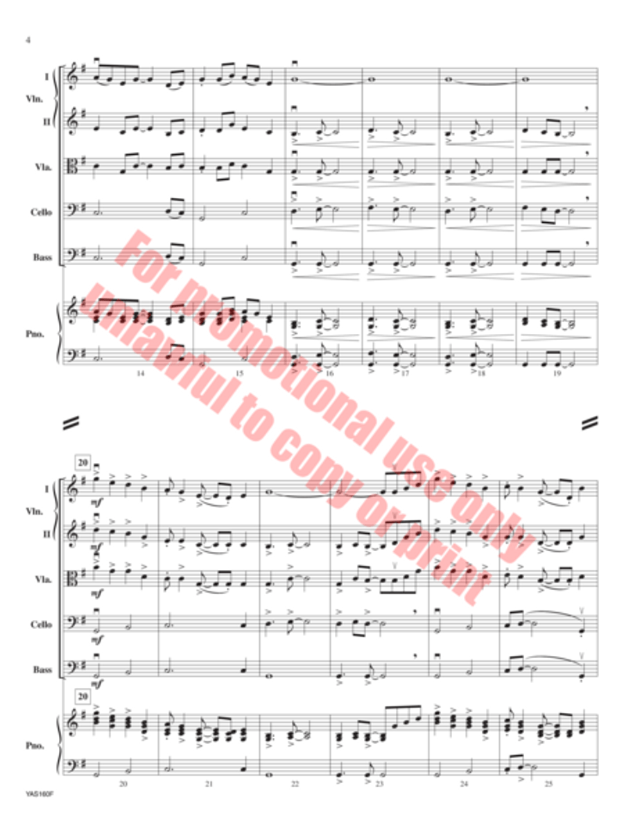 Cakewalk Strut String Orchestra scores gallery preview page 5