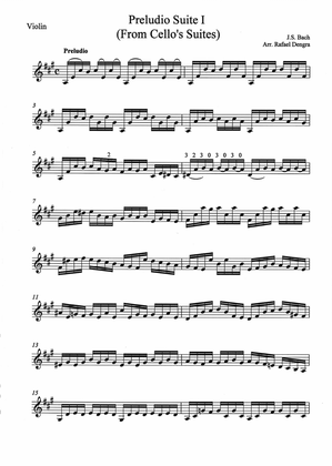 Prelude from Cello Suite n.1 - Solo Violin