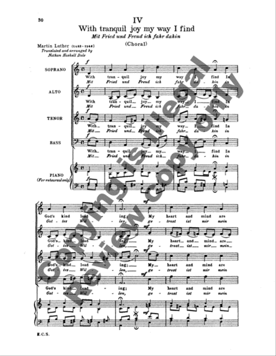 Four Motets, Opus 74 (No. 1) SSATB scores gallery preview page 9