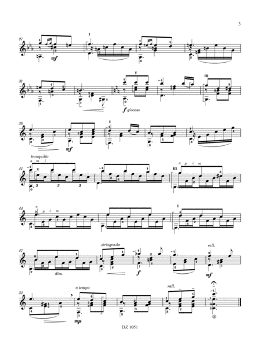 Rivages Classical Guitar scores gallery preview page 3