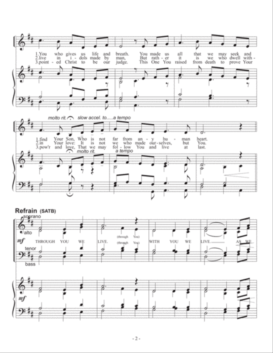 In You We Live In You We Live Choir scores gallery preview page 2