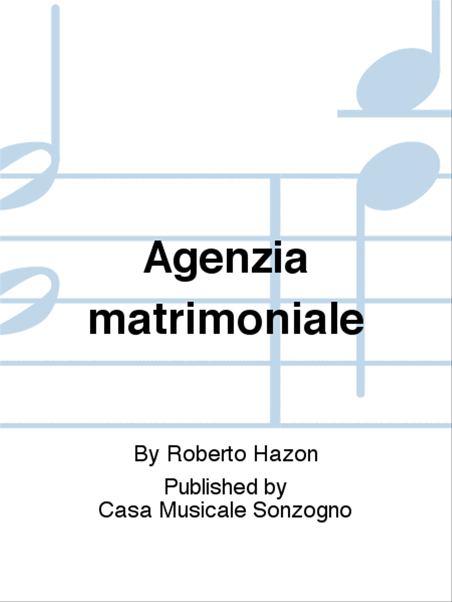 Agenzia matrimoniale Agenzia matrimoniale Libretti scores gallery preview page 1