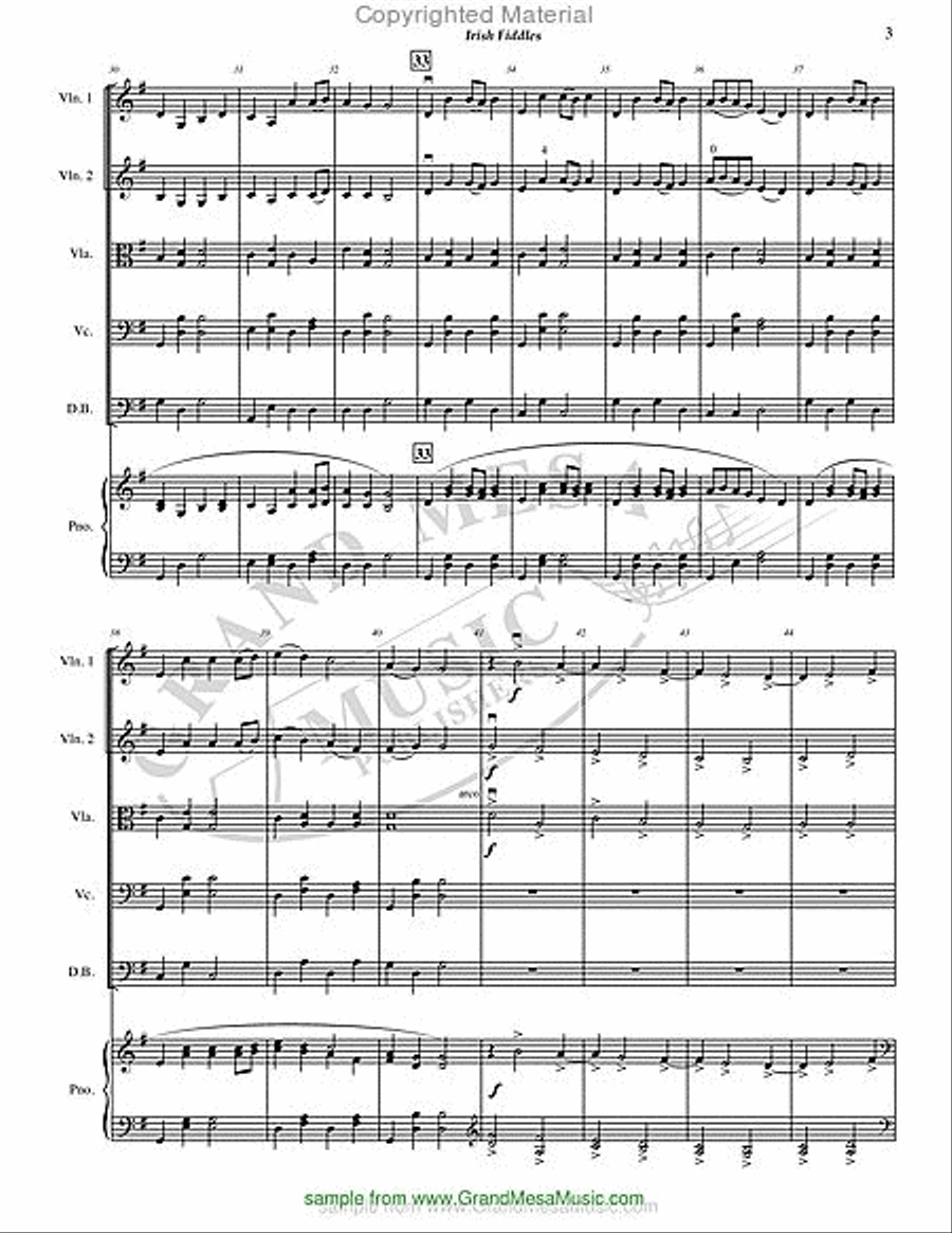 Irish Fiddles Irish Fiddles String Orchestra scores gallery preview page 4