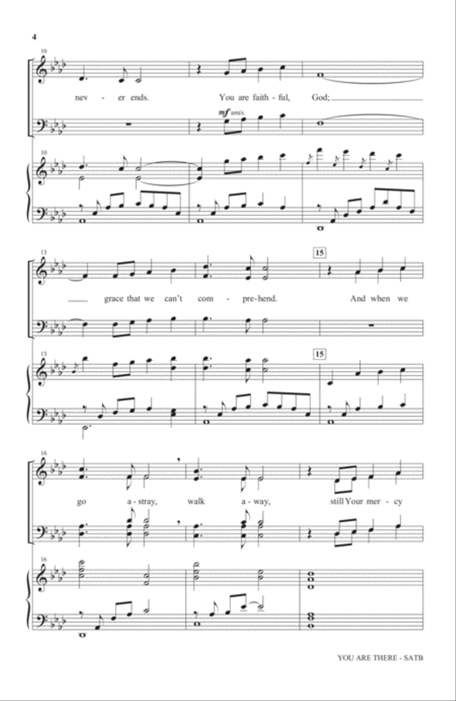 You Are There You Are There 4-Part scores gallery preview page 2