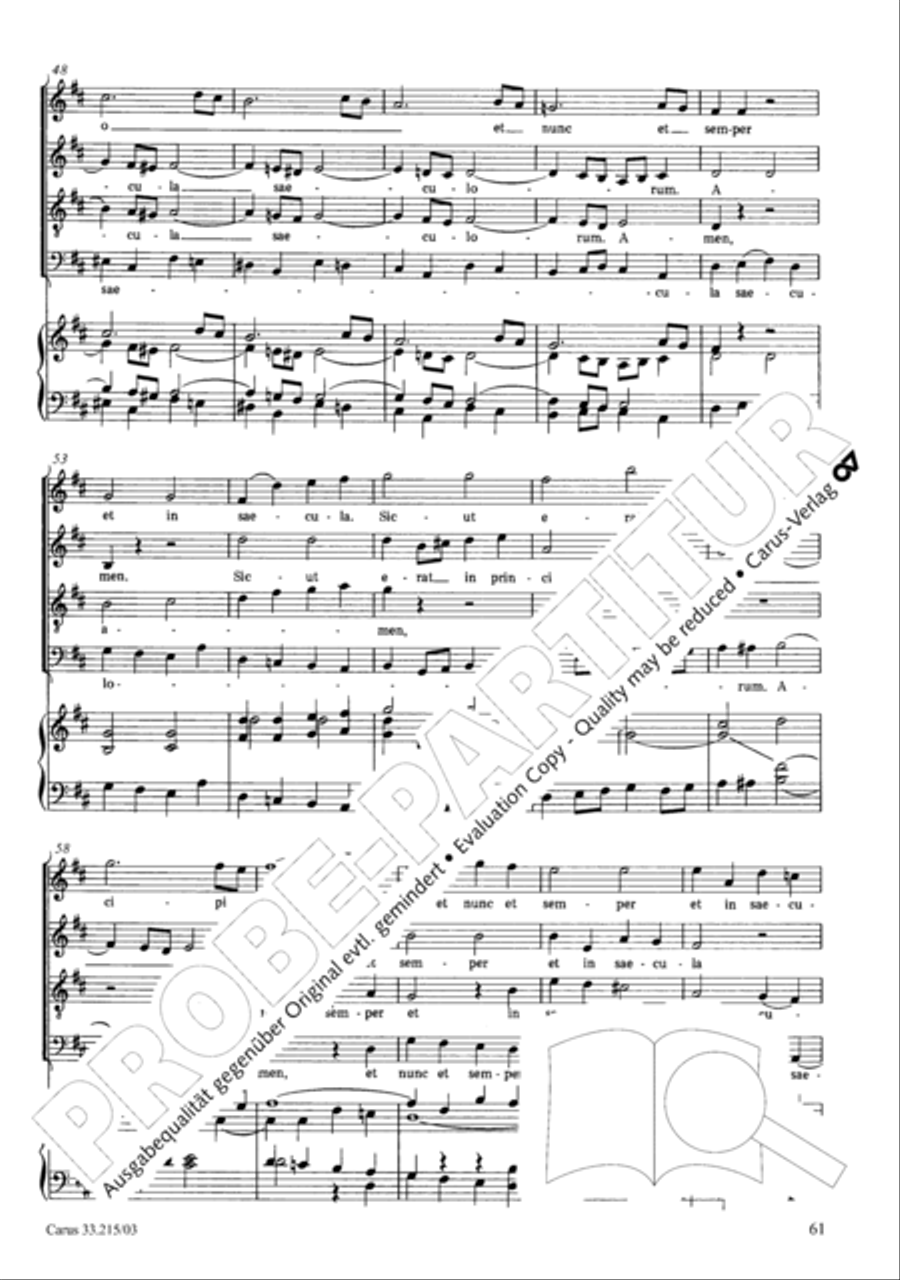 Magnificat Magnificat 4-Part scores gallery preview page 62
