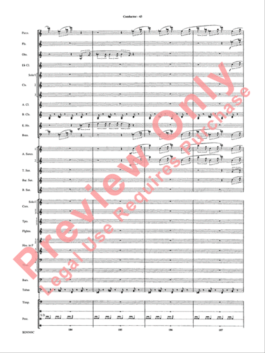 Jericho Concert Band scores gallery preview page 48