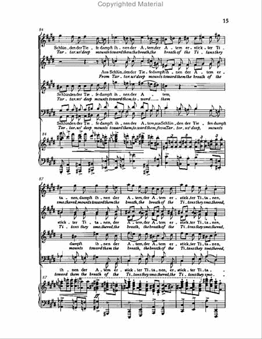 Gesang der Parzen, Op.89