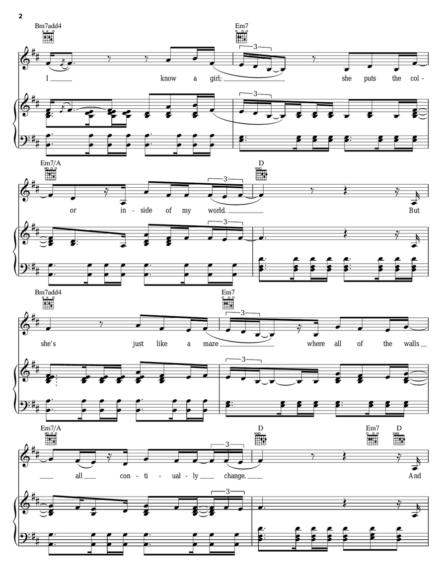 Daughters Acoustic Guitar scores gallery preview page 2