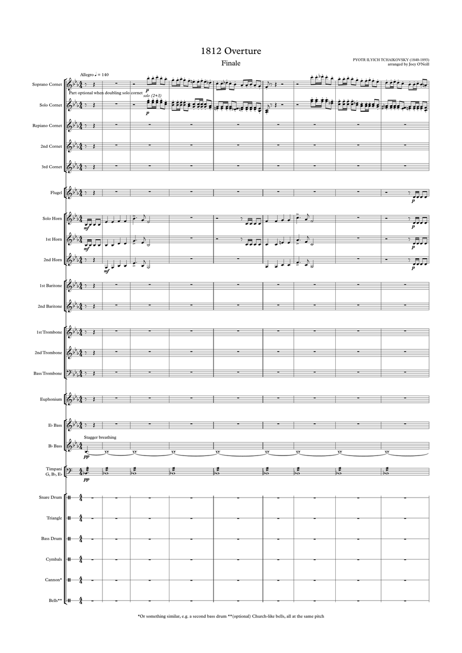 1812 Overture - Finale Brass Ensemble scores gallery preview page 2
