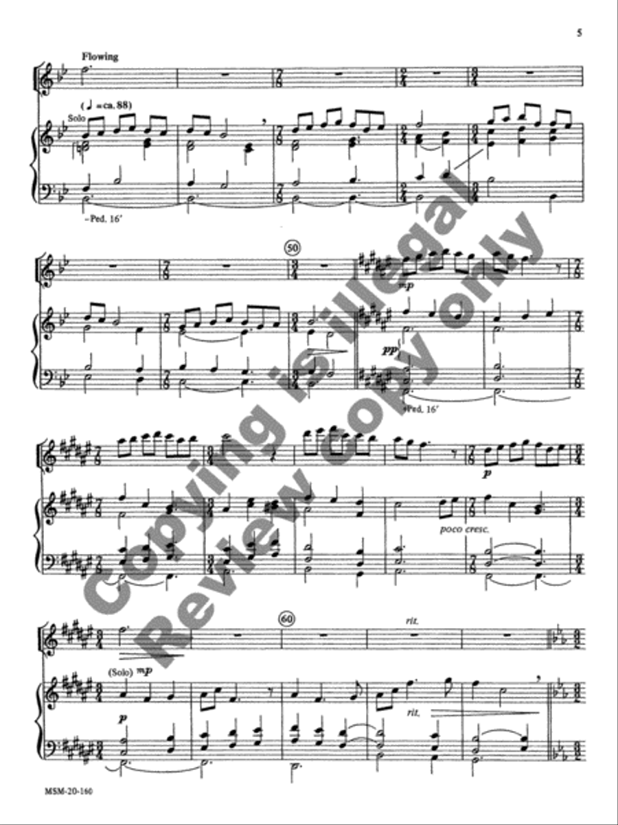 A Christmas Prelude for Flute and Organ Flute scores gallery preview page 8