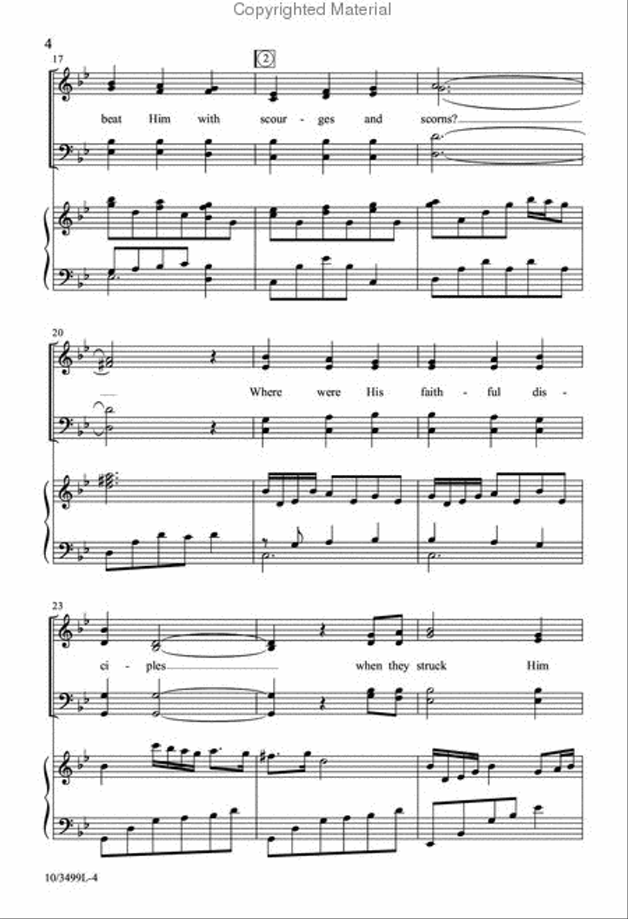 The Shepherd Became a Lamb 4-Part scores gallery preview page 4