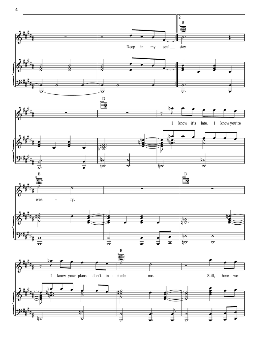 We've Got Tonight Piano, Vocal, Guitar scores gallery preview page 4