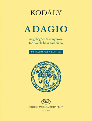 Book cover for Adagio for Double Bass and Piano