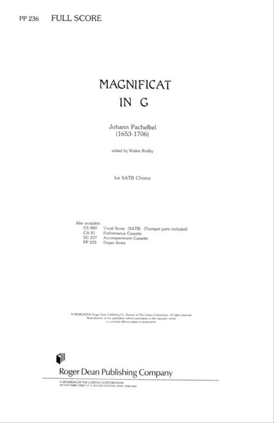 Magnificat in G - String Parts & Score String Orchestra scores gallery preview page 2