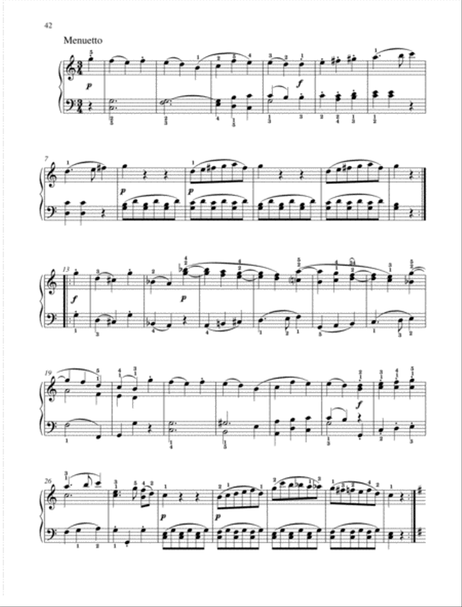 Sonatina C Major Piano Solo scores gallery preview page 4
