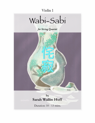 Book cover for Wabi-Sabi (for string quartet) [VLN 1]