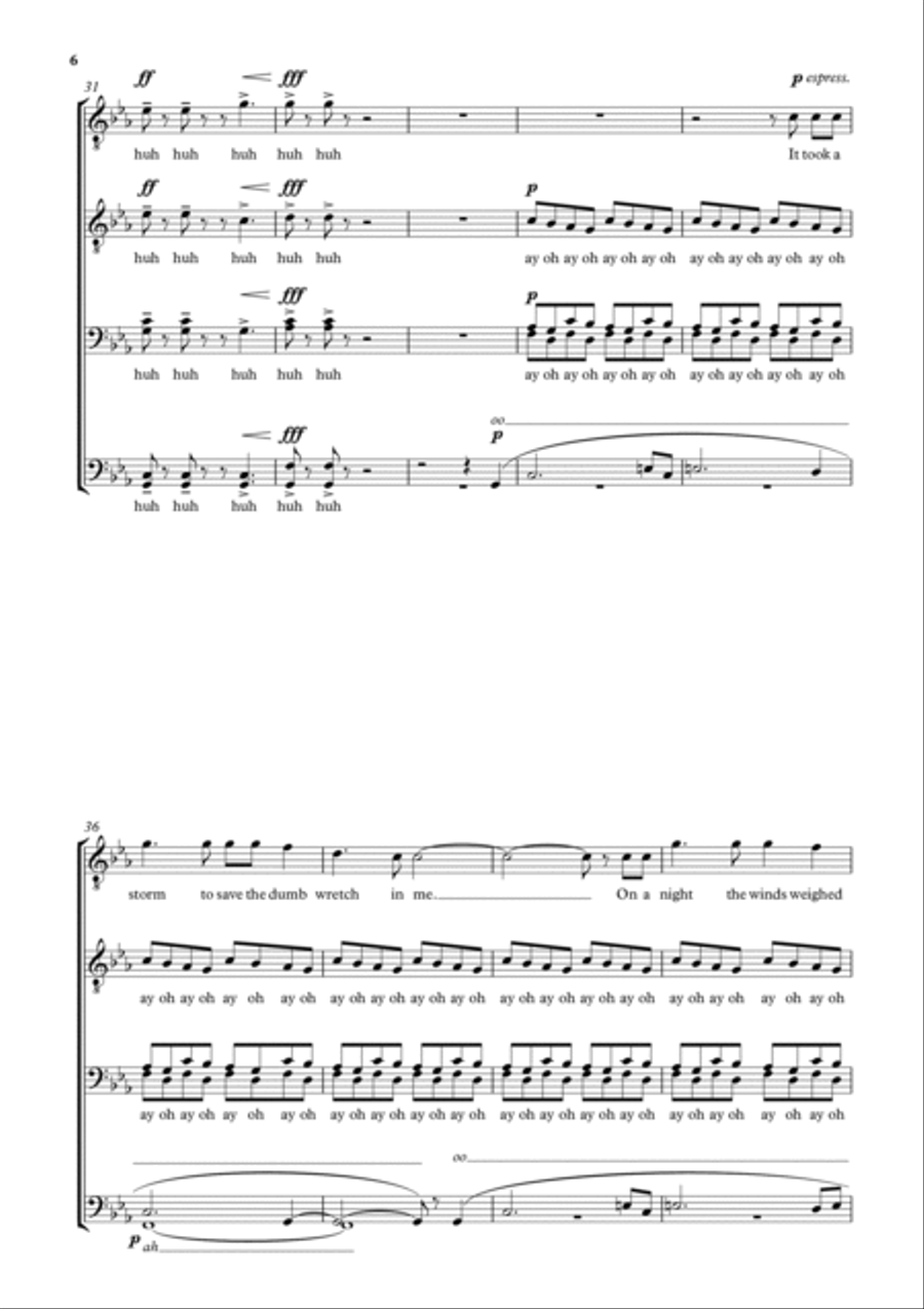 Newton's Amazing Grace Newton's Amazing Grace TTBB scores gallery preview page 6