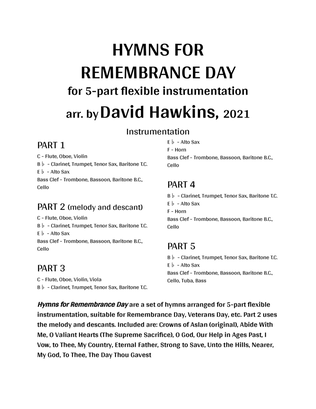 Hymns for Remembrance Day - Flex-Band