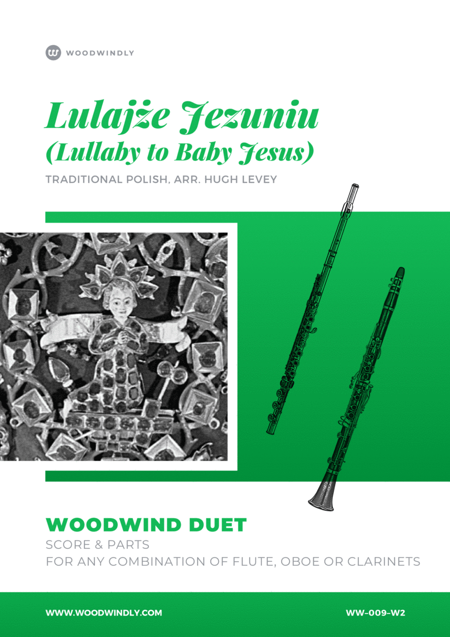 Lulajże Jezuniu (Lullaby for Baby Jesus) - Traditional Polish Carol - Woodwind Duet Woodwind Duet scores gallery preview page 1