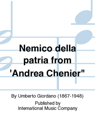 Book cover for Nemico Della Patria From 'Andrea Chenier (I. & E.) (Br.)