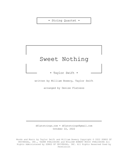 Sweet Nothing image number null