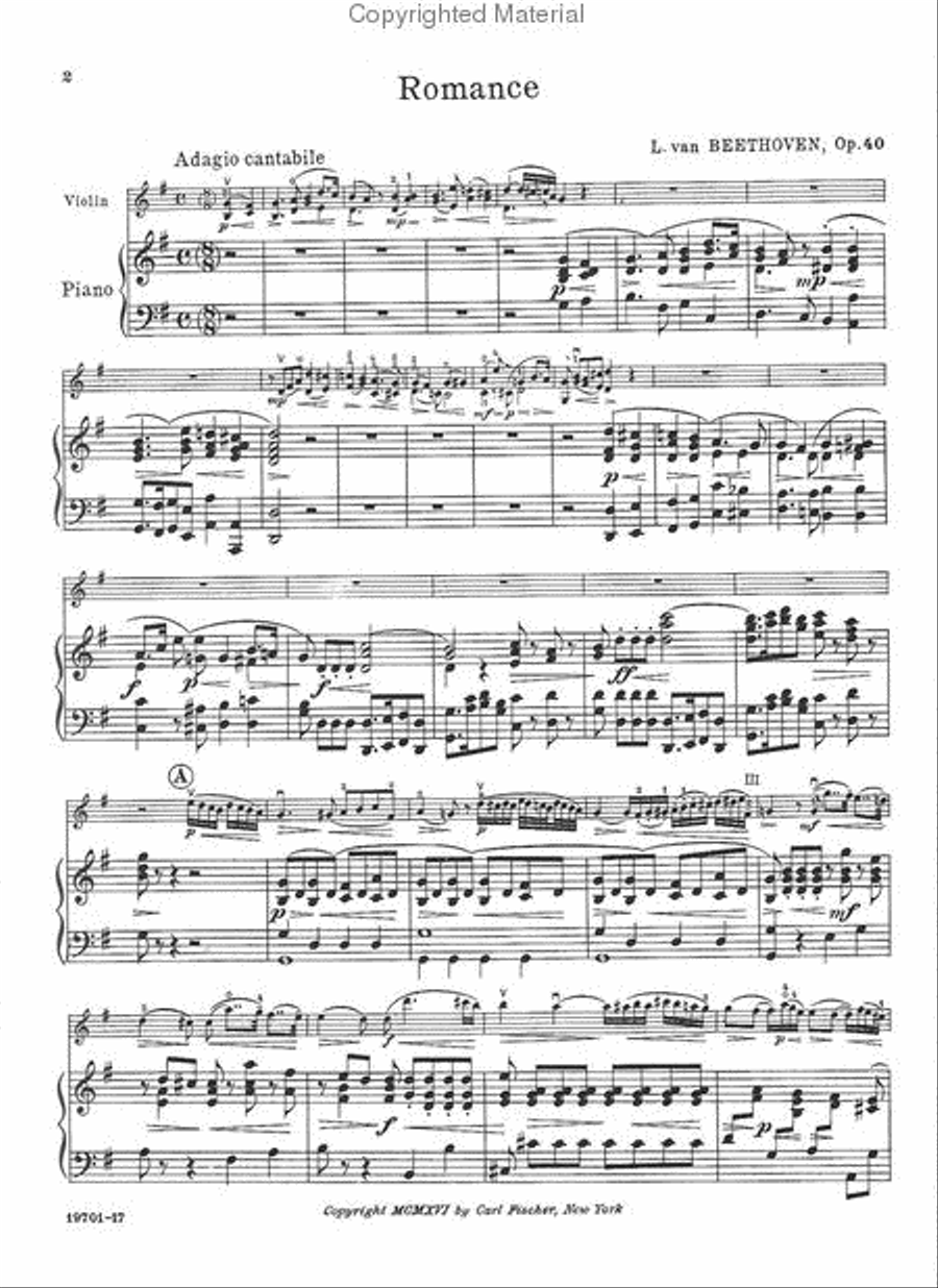 Two Romances Violin Solo scores gallery preview page 2