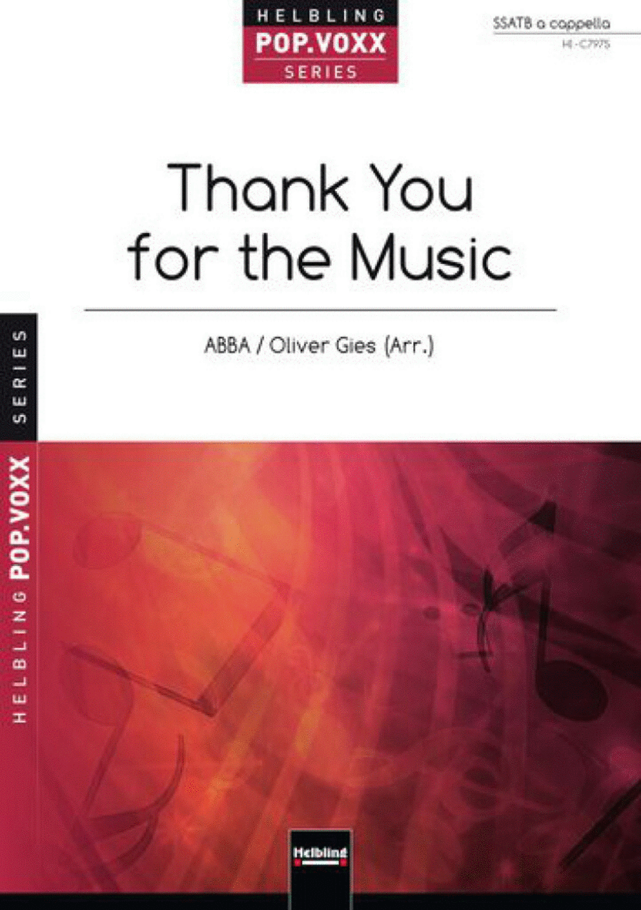 Thank You For The Music SSATB scores gallery preview page 1