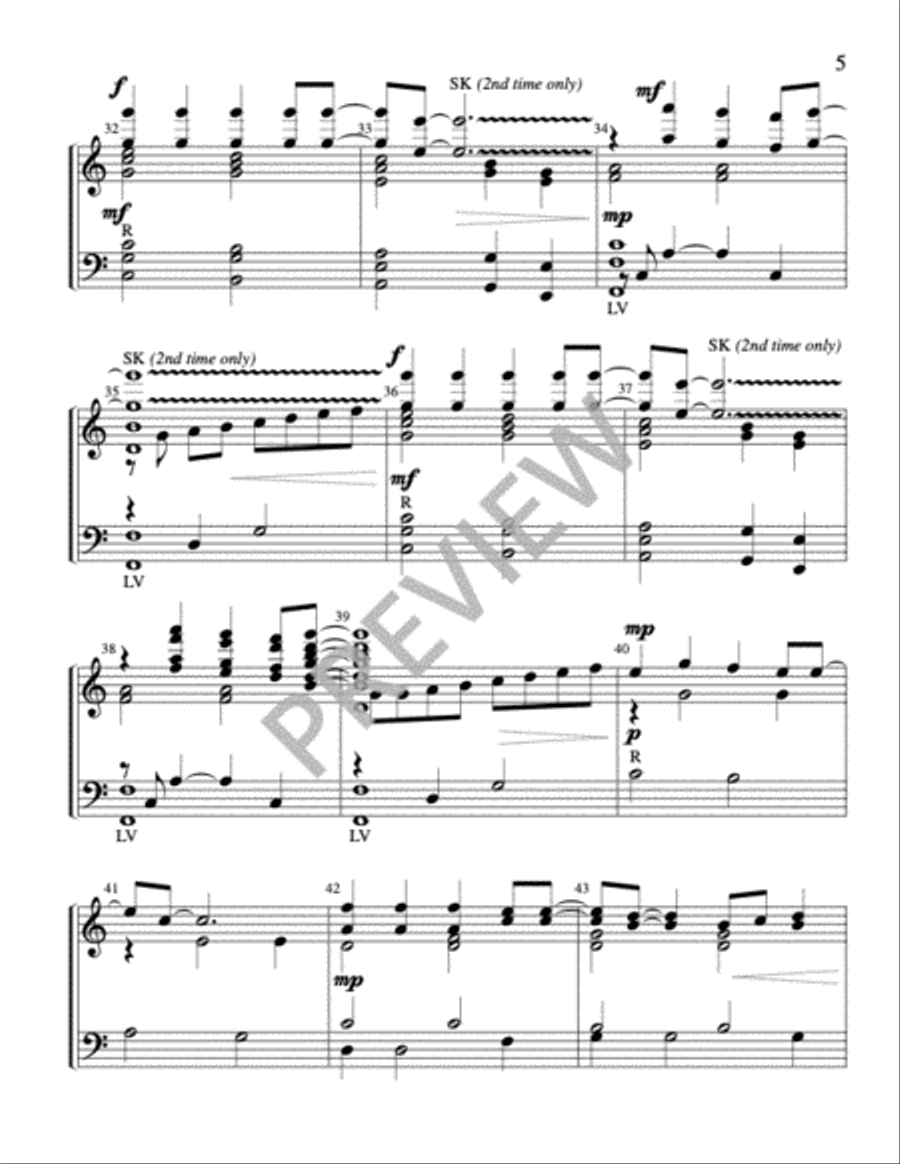 On That Holy Mountain Handbell Parts Choir scores gallery preview page 4