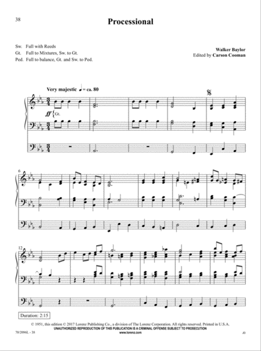 The Organist's Library, Vol. 63 Organ Solo scores gallery preview page 13