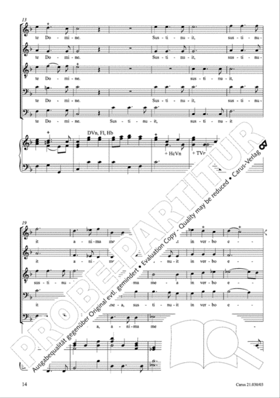 De profundis Men's Choir scores gallery preview page 15